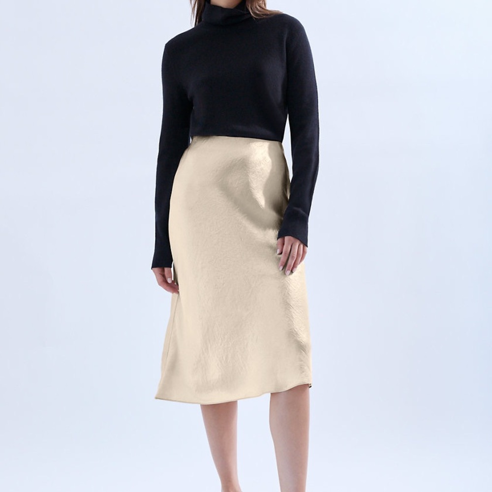 Aritzia Midi Slip Skirt - Denude NWT